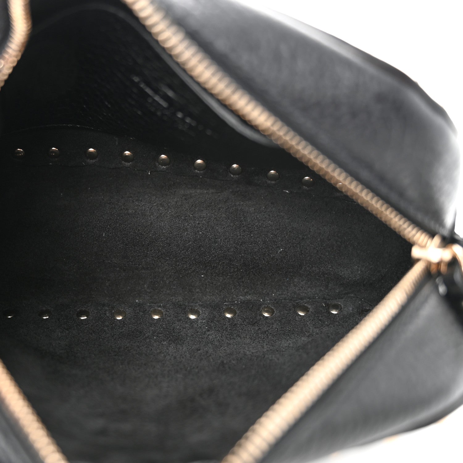 Valentino Garavani Pebbled Calfskin Rockstud Camera Crossbody Bag Black 5 of 9