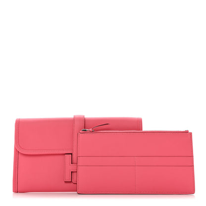 Hermes Swift Jige Duo Clutch Rose Azalee 1 of 9