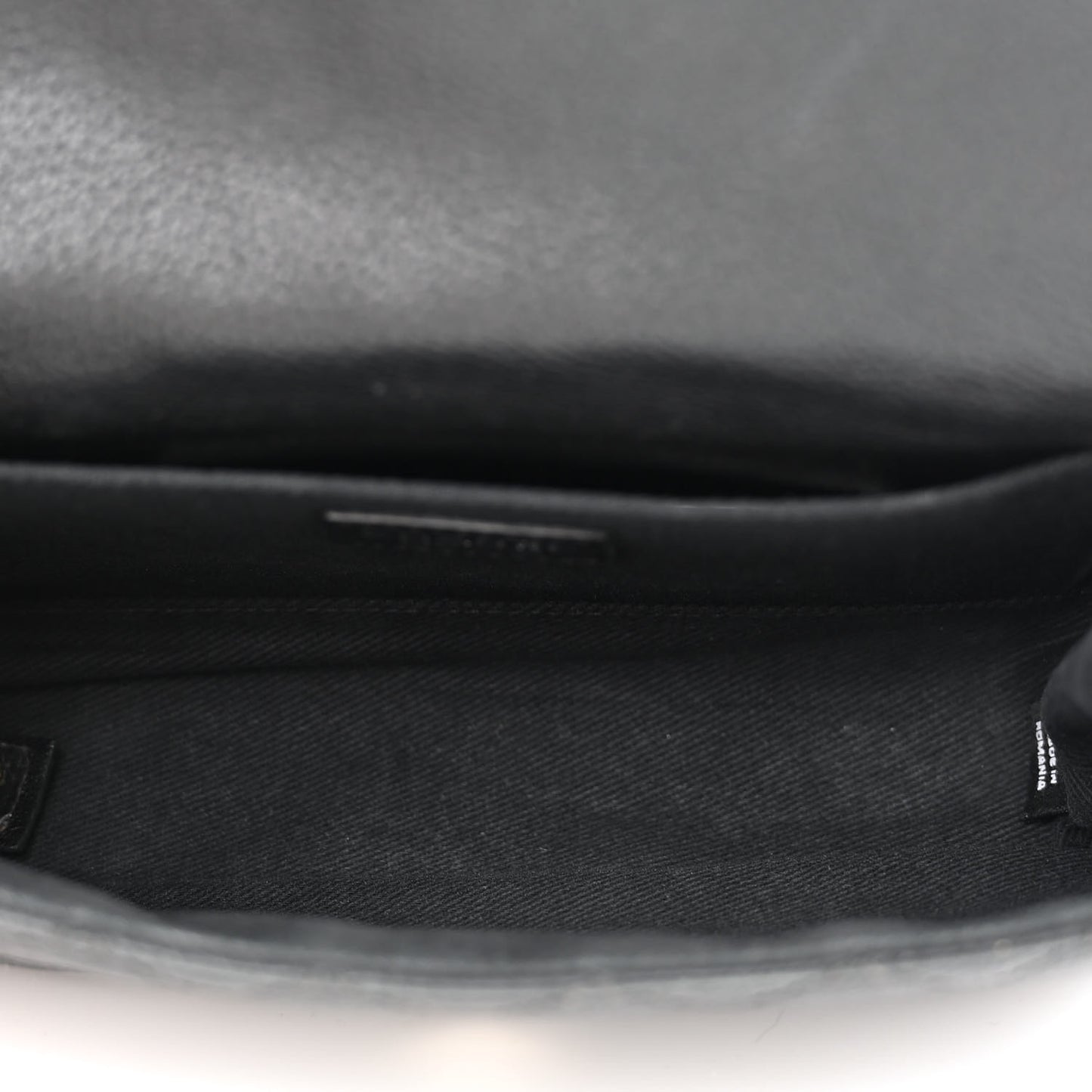 Grained Calfskin Quilted 2.55 Reissue Flap Belt Bag Clutch Black