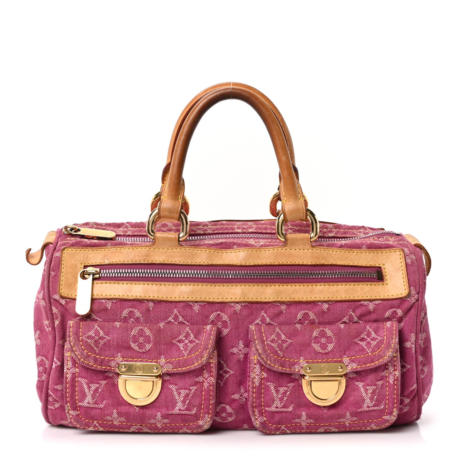 Louis Vuitton Monogram Denim Neo Speedy Fuchsia 1 of 10
