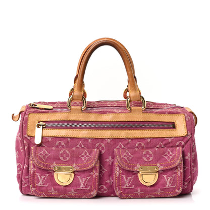 Louis Vuitton Monogram Denim Neo Speedy Fuchsia 1 of 10