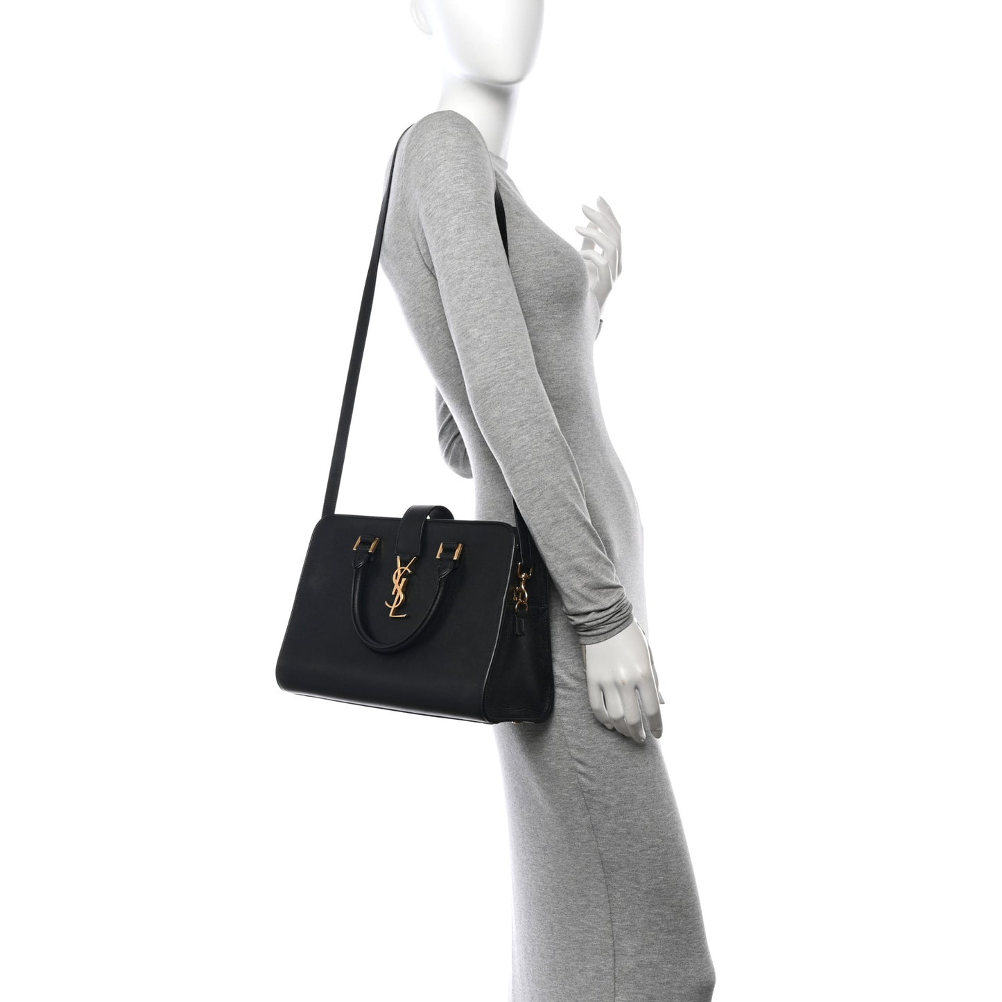 Smooth Calfskin Small Monogram Cabas Black