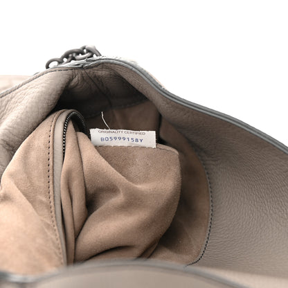 Bottega Veneta Cervo Intrecciato Flap Top Hobo Steel 7 of 16