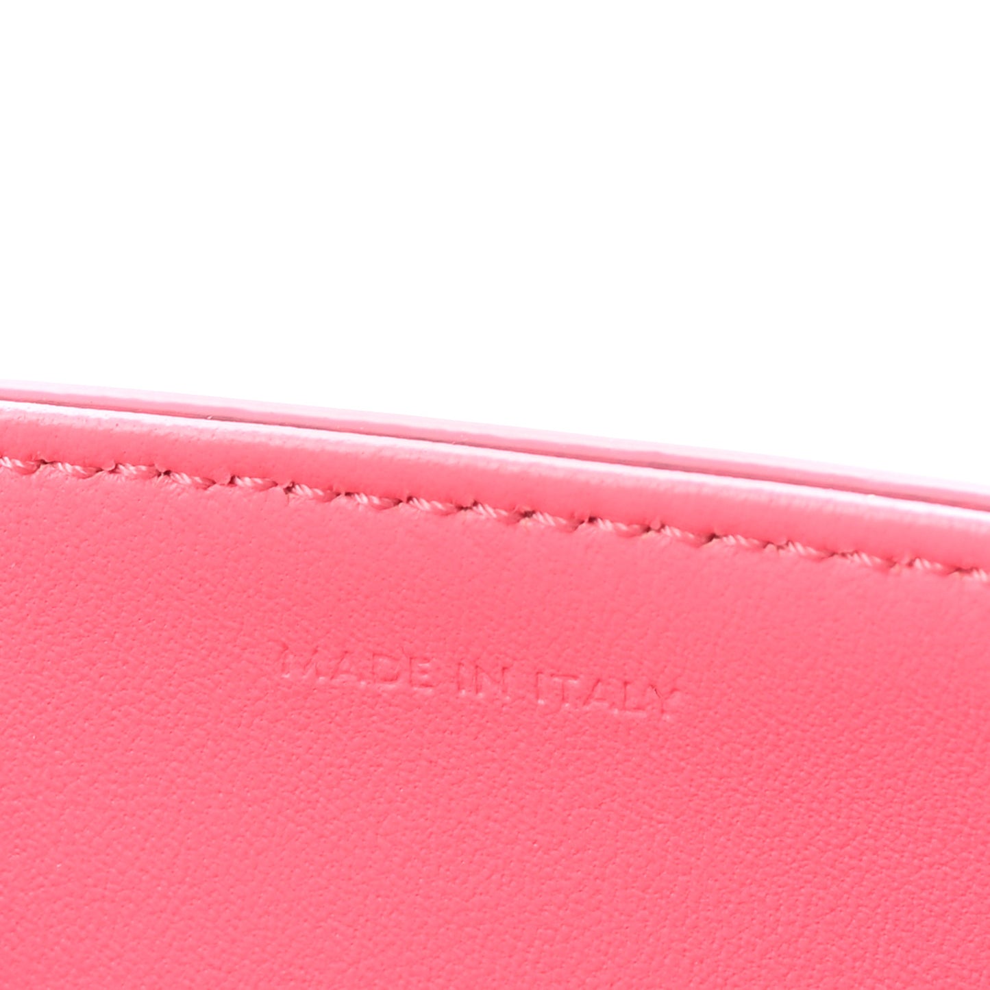 Shiny Calfskin Triomphe Chain Shoulder Bag Flamingo