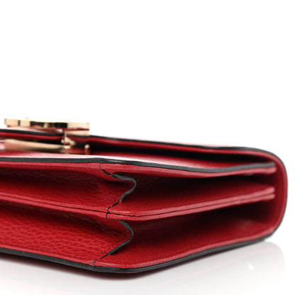 Gucci Dollar Calfskin Small Interlocking G Shoulder Bag Red 8 of 8