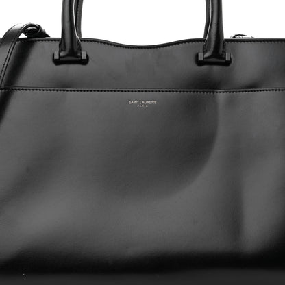 Saint Laurent Shiny Calfskin Medium Uptown Tote Black 7 of 16