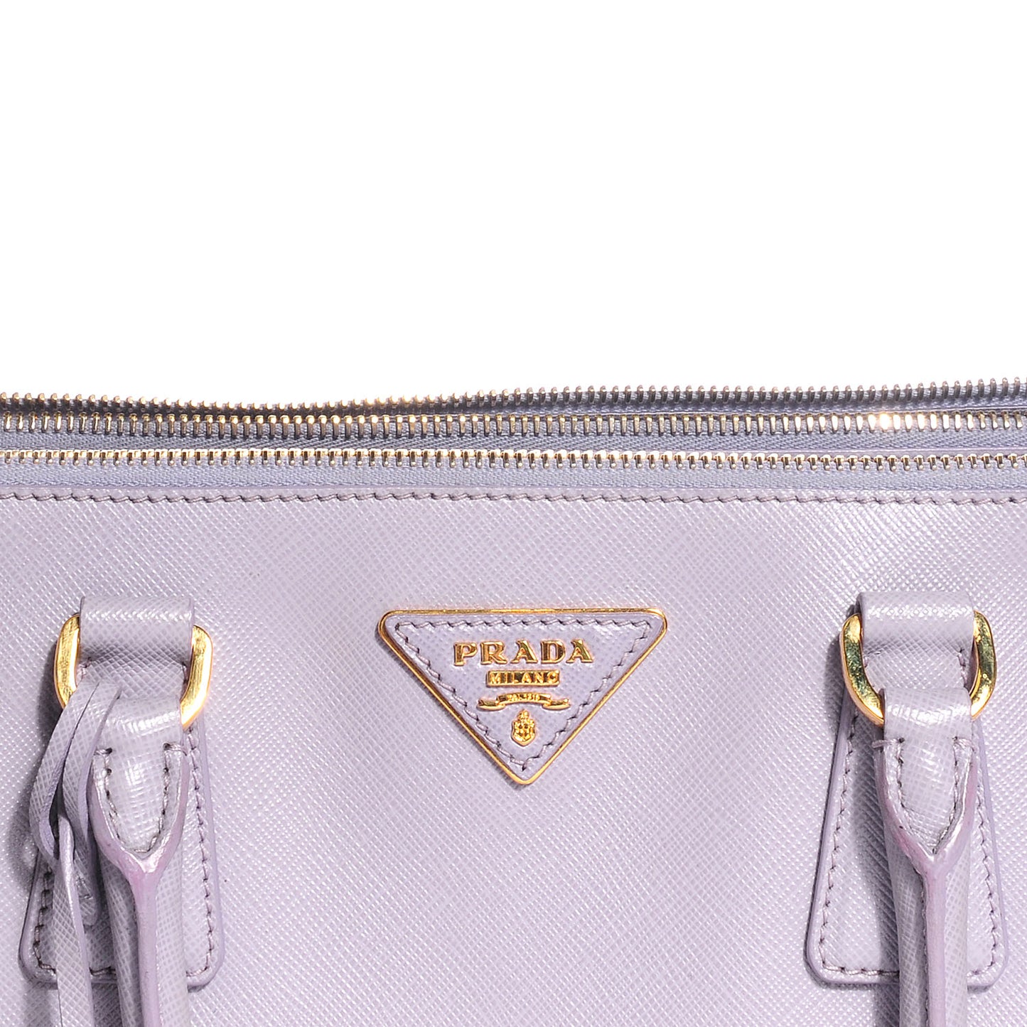 Saffiano Lux Large Double Zip Tote Glicine