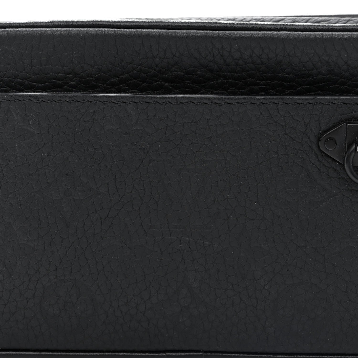 Louis Vuitton Taurillon Monogram Uniformes Solar Ray Soft Pochette Volga Belt Bag Black 8 of 10