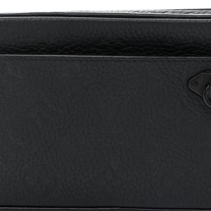 Louis Vuitton Taurillon Monogram Uniformes Solar Ray Soft Pochette Volga Belt Bag Black 8 of 10