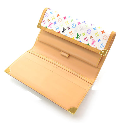 Louis Vuitton Monogram Multicolor Porte Tresor International Wallet White 4 of 7