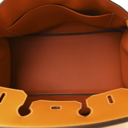 Hermes Epsom Candy Birkin 35 Jaune D'Or Feu 5 of 13