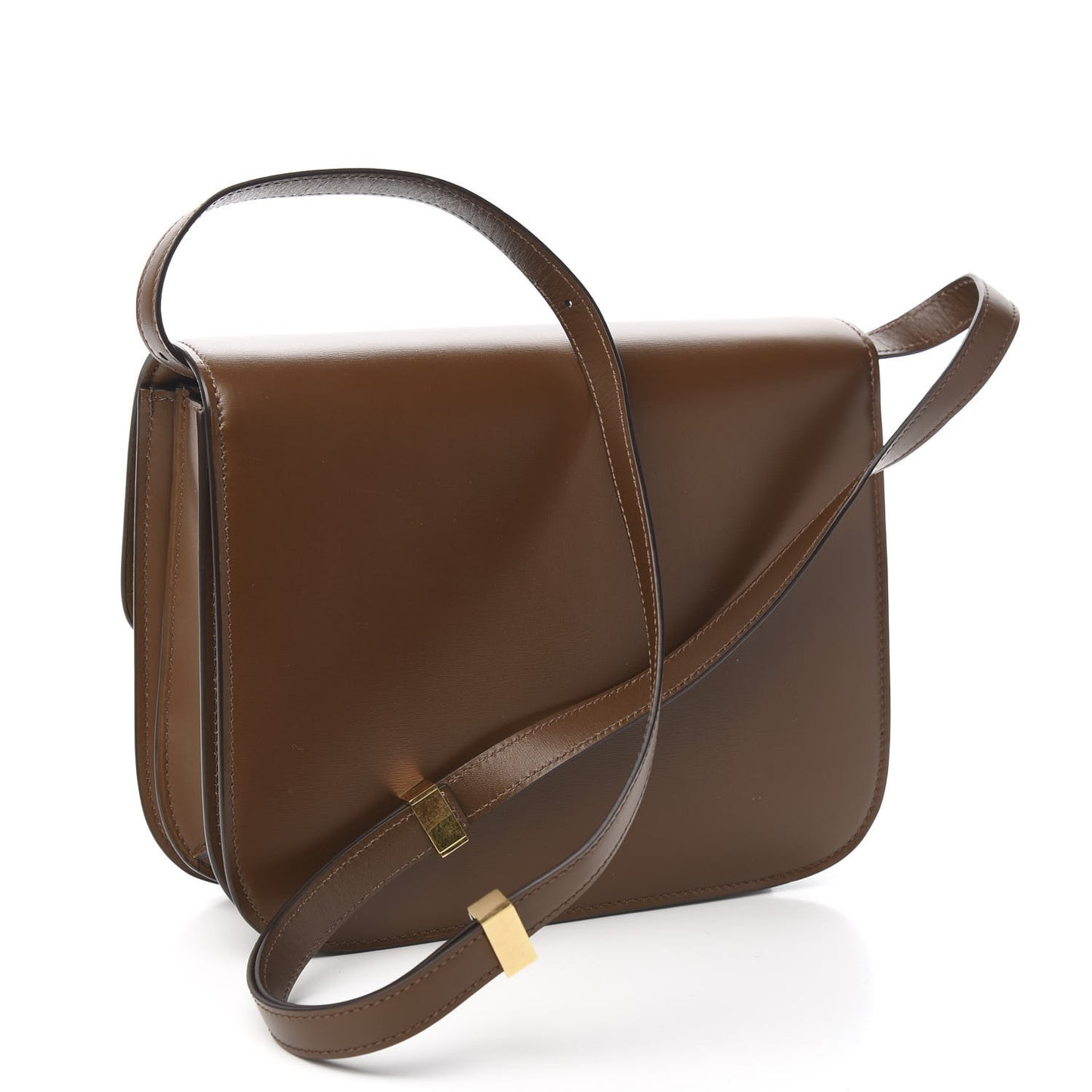 Box Calfskin Medium Classic Box Flap Bag Camel