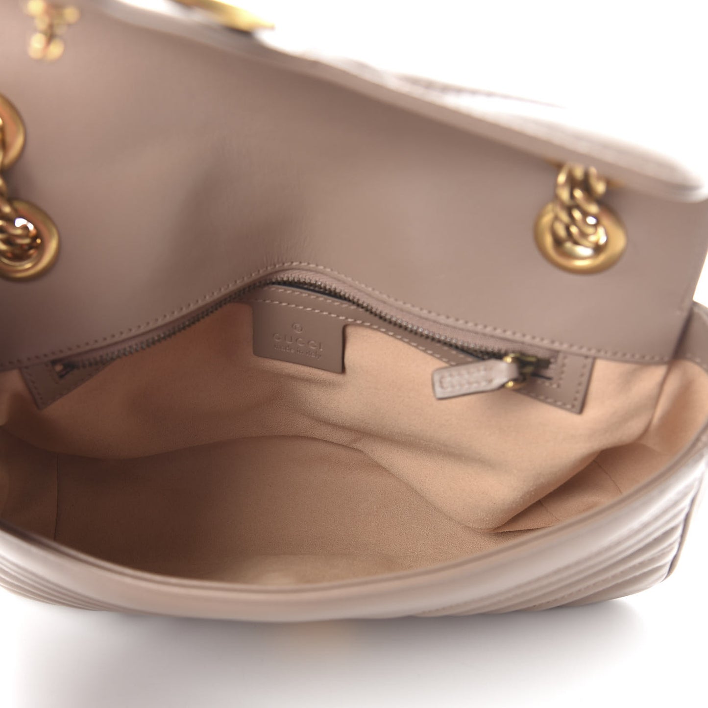 Calfskin Matelasse Small GG Marmont Shoulder Bag Porcelain Rose