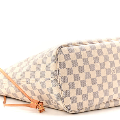 Louis Vuitton Damier Azur Neo Neverful lMM Rose Ballerine 10 of 11