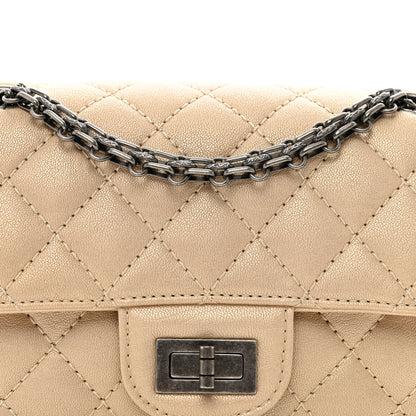 Chanel Metallic Sheepskin Quilted 2.55 Reissue Mini Flap Beige 5 of 10