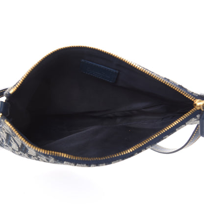 Christian Dior Monogram Mini Saddle Pochette Navy 5 of 10
