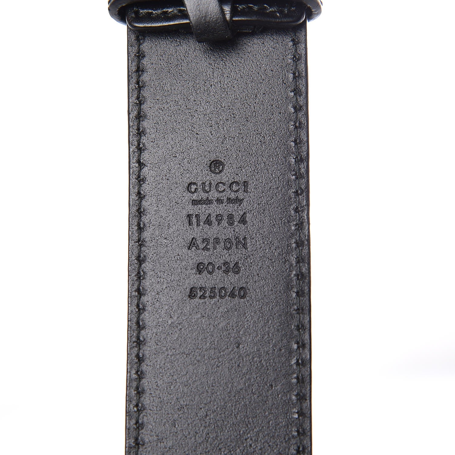 Gucci Calfskin Interlocking G 40mm Belt 90 36 Black 7 of 7