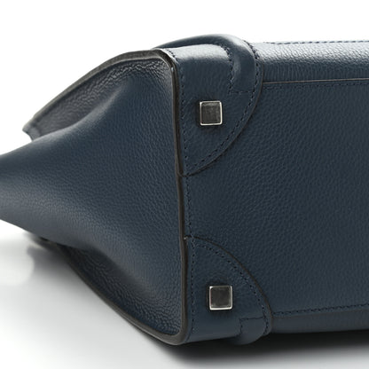 Celine Drummed Calfskin Micro Luggage Orage 9 of 10