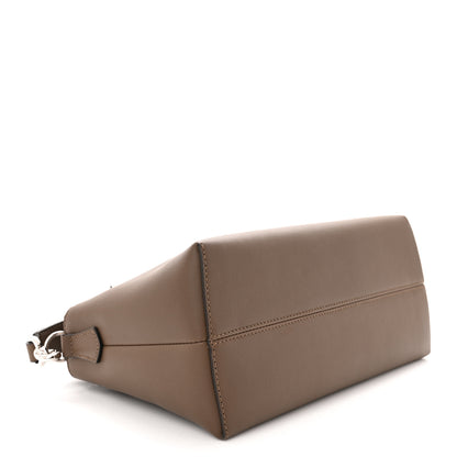 Fendi Vitello Dolce Bi-Color FF 1974 Embossed Medium By The Way Boston Bag Maya Black 4 of 12