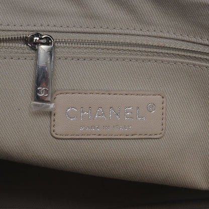 Chanel Glazed Goatskin Double Stitch Shoulder Bag Navy Blue 5 of 7