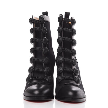 Christian Louboutin Linen Nappa Who Dances Ankle Boots 35 Black 2 of 7