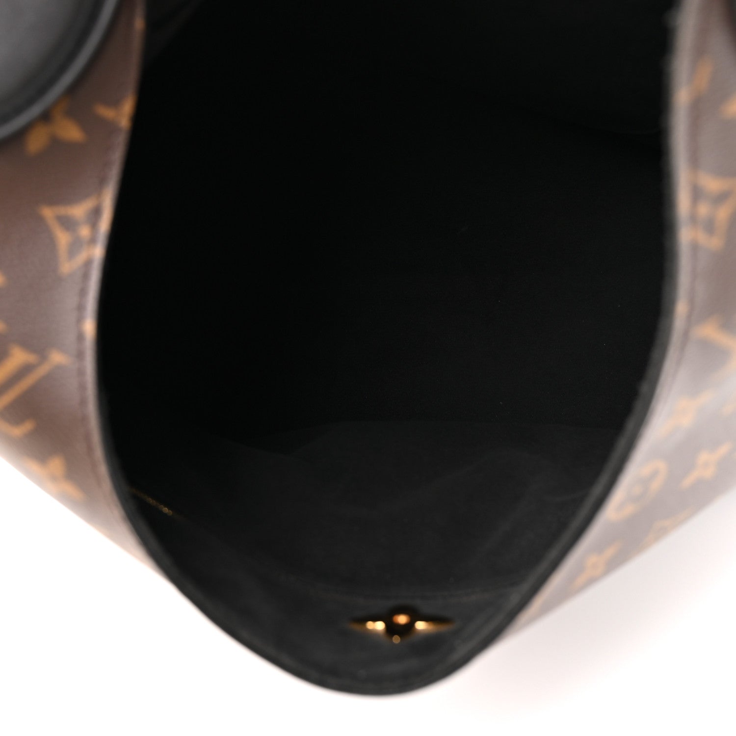 Louis Vuitton Monogram Flower Hobo Black 4 of 11