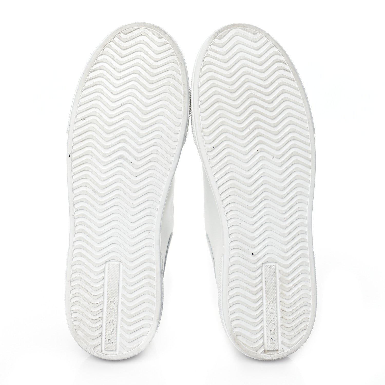 Prada Vitello Soft Logo Low Top Sneakers 38 White 6 of 10