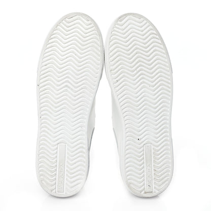 Prada Vitello Soft Logo Low Top Sneakers 38 White 6 of 10