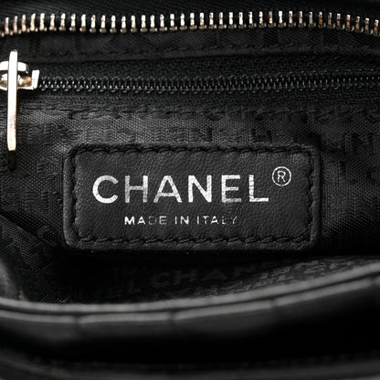 Chanel Lambskin Camellia No. 5 Chain Pouch Black 6 of 10