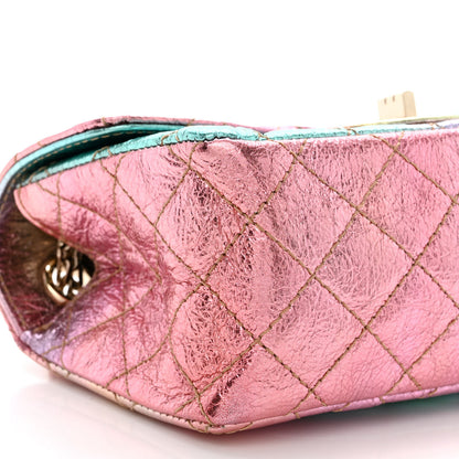 Chanel Metallic Goatskin Quilted Mini 2.55 Reissue Flap Multicolor 9 of 11