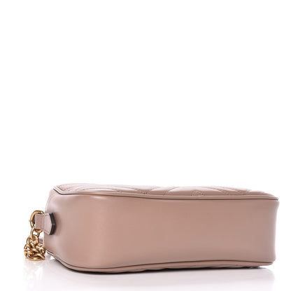 Gucci Calfskin Matelasse Small GG Marmont Chain Shoulder Bag Porcelain Rose 4 of 10