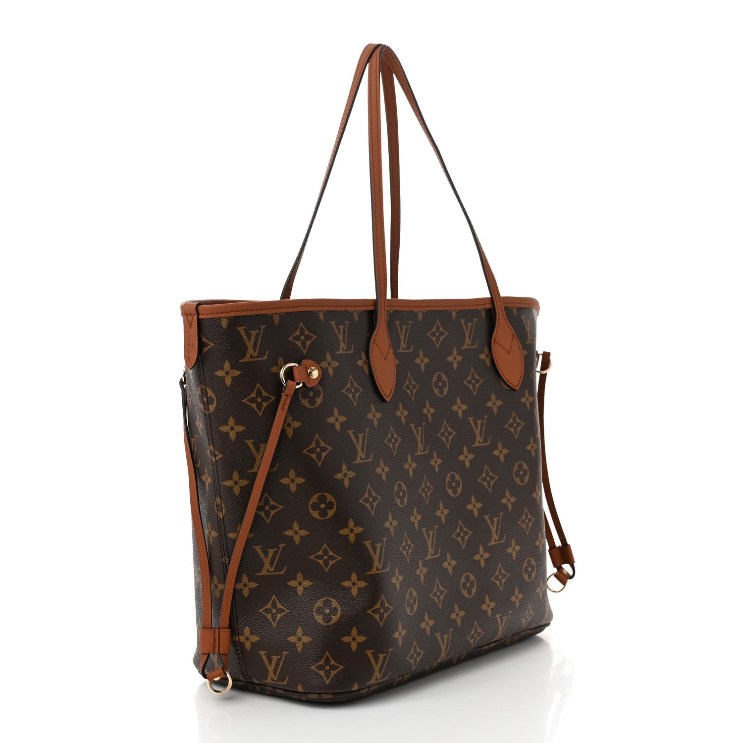 Louis Vuitton Monogram Calfskin Neo Neverfull Inside Out MM Tan 4 of 17