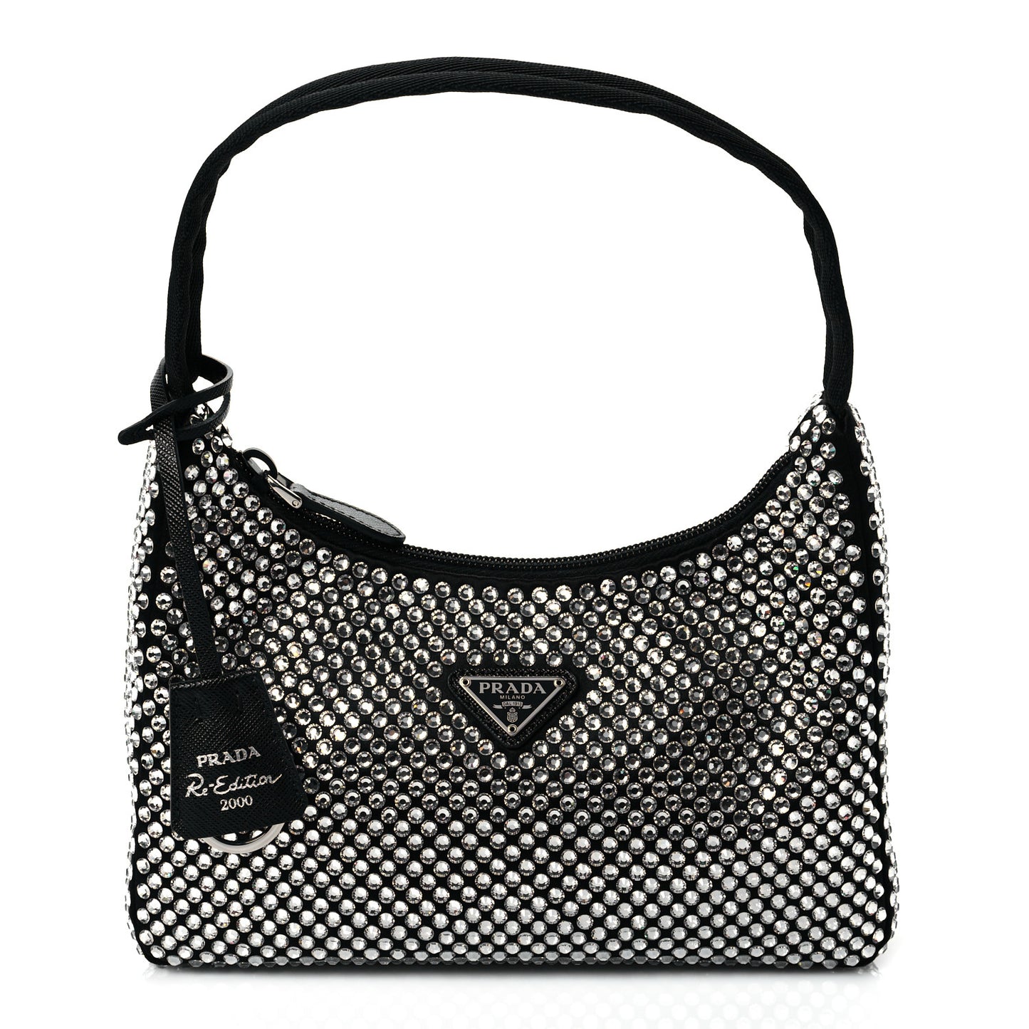 Satin Crystal Mini Re-Edition 2000 Bag Cristal