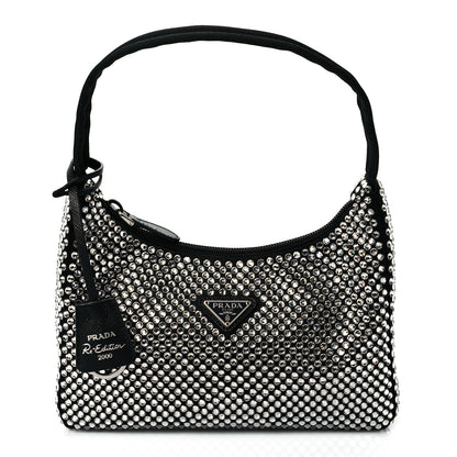 Prada Satin Crystal Mini Re-Edition 2000 Bag Cristal 1 of 11