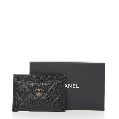 Chanel Caviar Quilted Card Holder Black 8 of 8