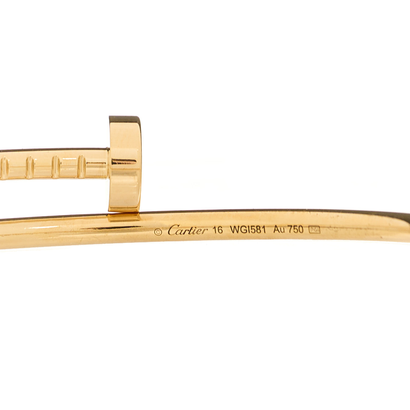 18K Yellow Gold Small Juste Un Clou Bracelet 16