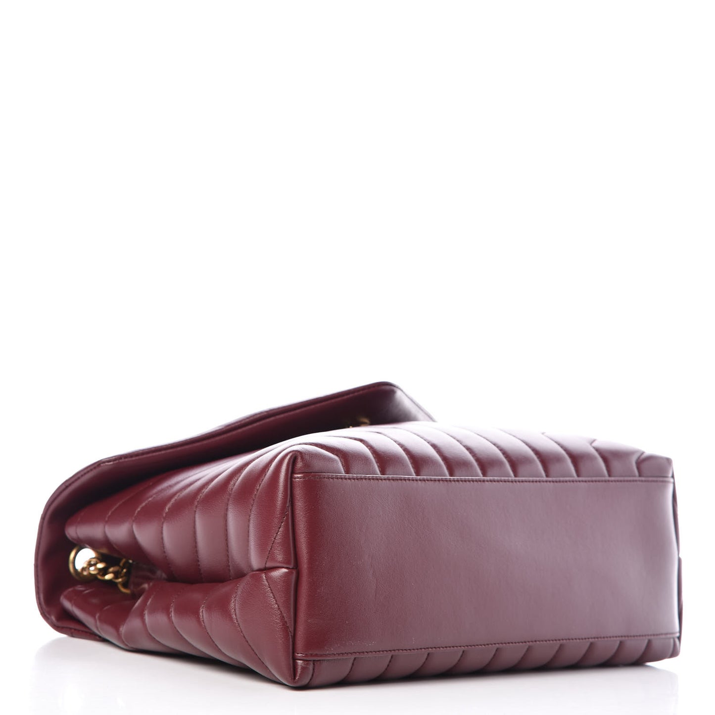 Calfskin Y Quilted Monogram Medium Loulou Chain Satchel Palissandre