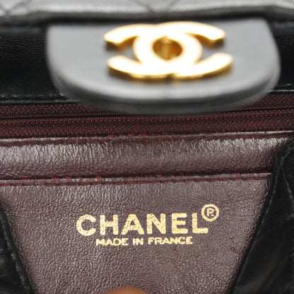 Chanel Lambskin Quilted Mini Square Flap Black 6 of 7