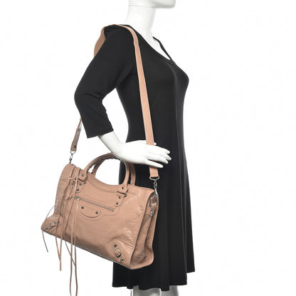 Balenciaga Agneau Classic Silver Hardware City Rose Des Sables 2 of 9