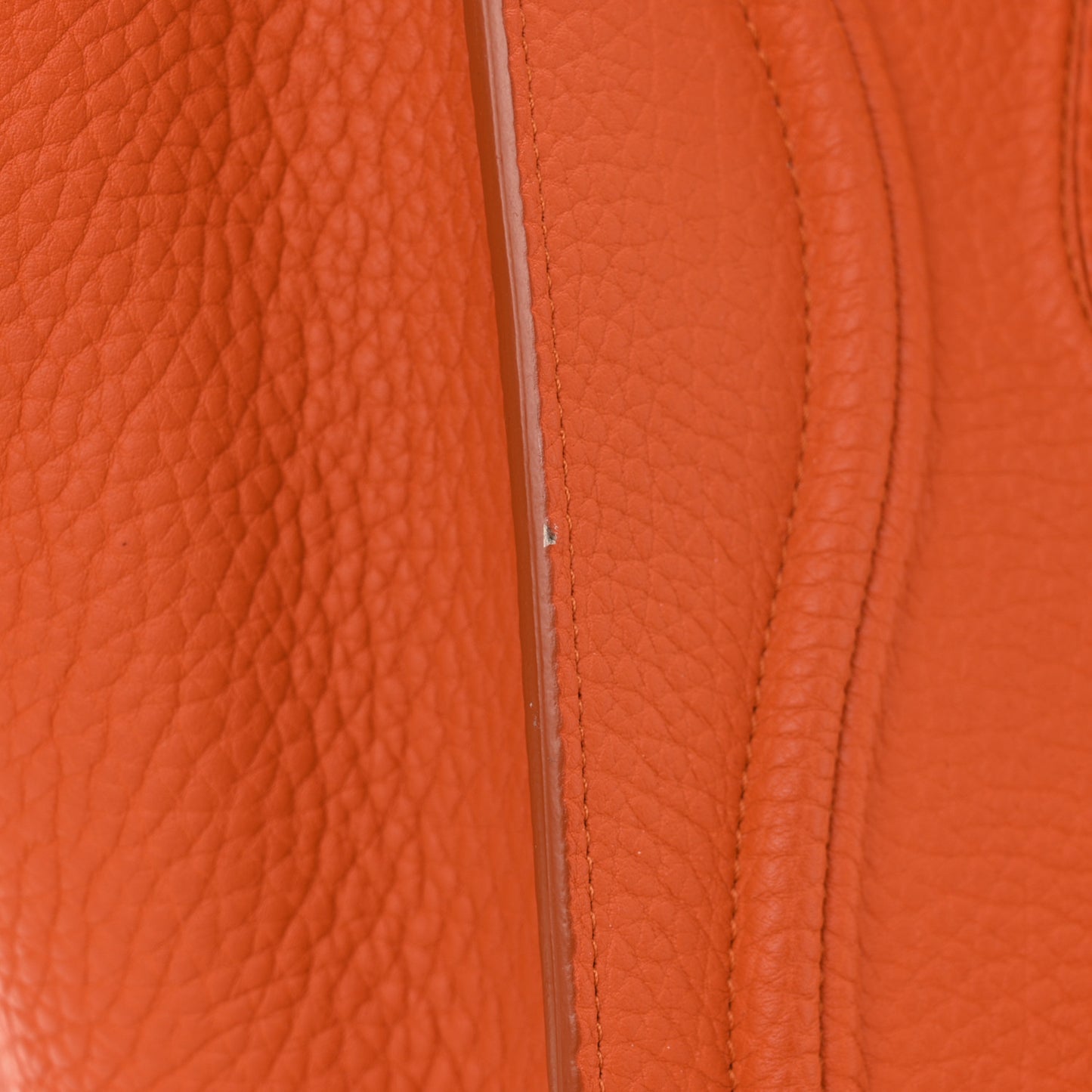 Bullhide Calfskin Medium Phantom Luggage Burnt Orange