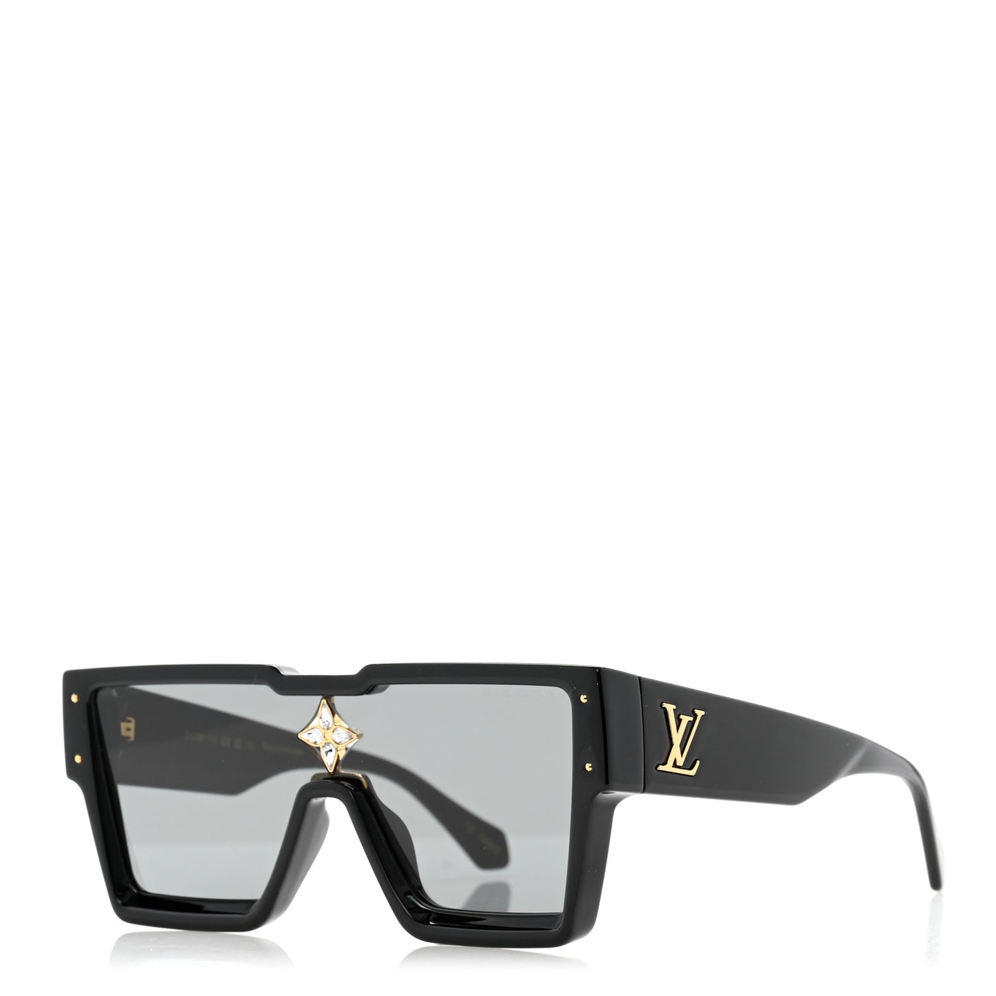 Acetate Swarovski Crystal Cyclone Sunglasses Z1578E Black