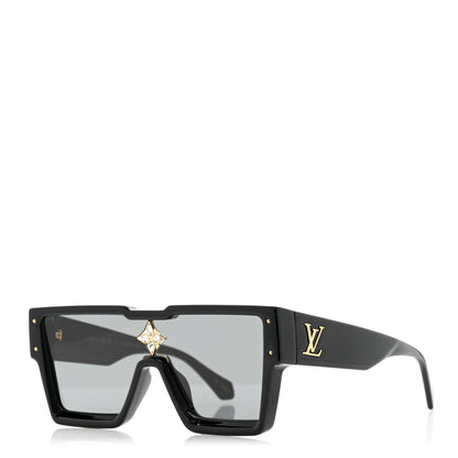 Louis Vuitton Acetate Swarovski Crystal Cyclone Sunglasses Z1578E Black 1 of 8