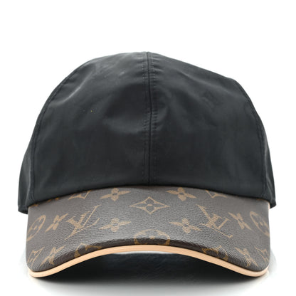 Louis Vuitton Polyester Silk Monogram LV Get Ready Cap M Black 4 of 9