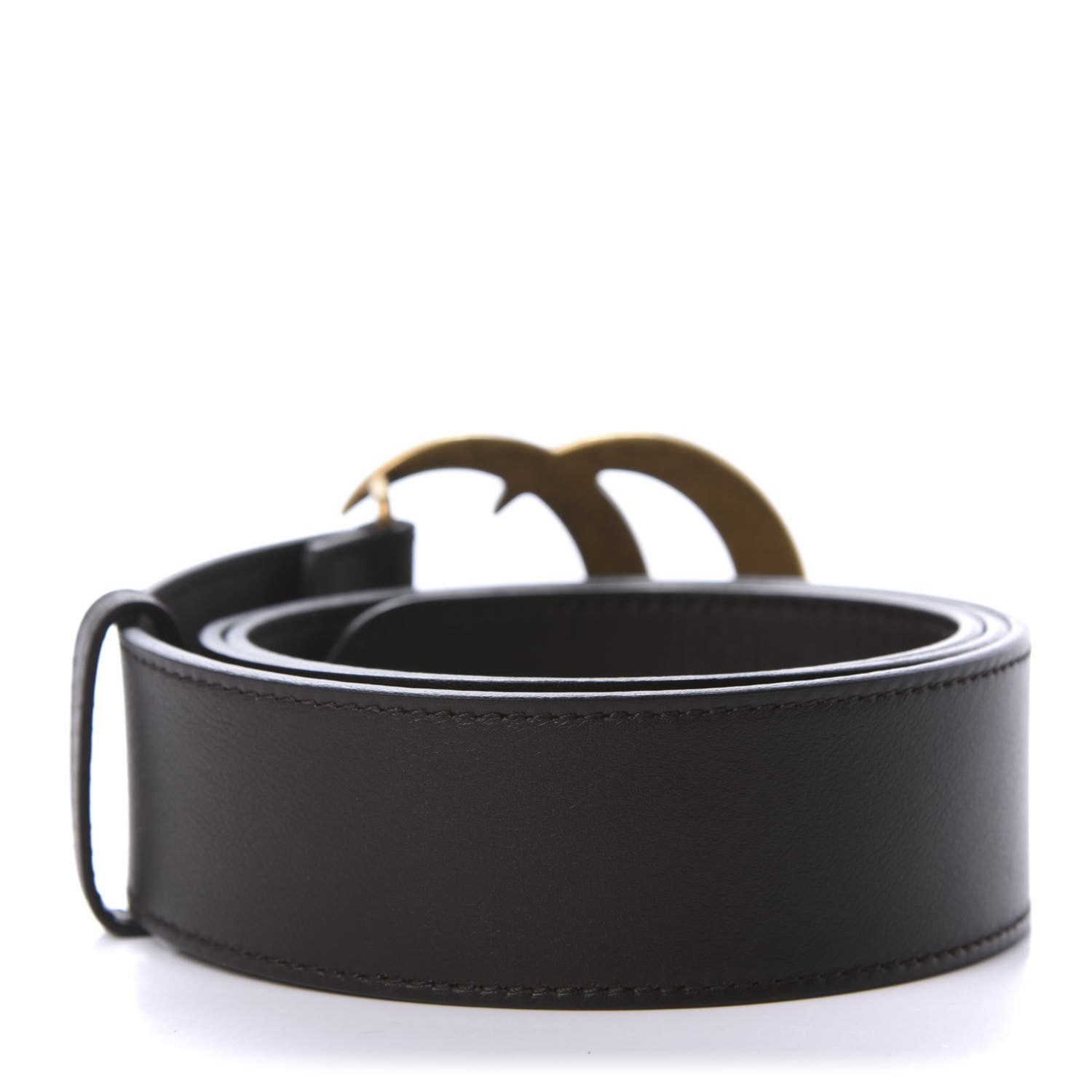 Gucci Calfskin Double G 40mm Belt 85 34 Dark Cocoa 2 of 5
