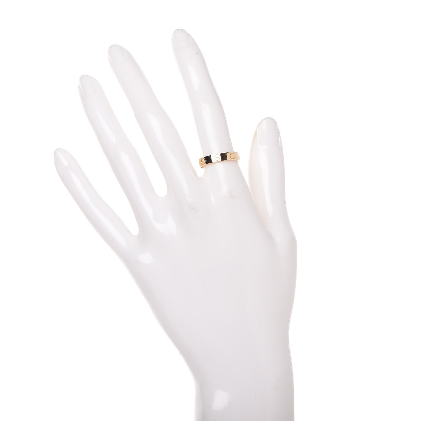 18K Yellow Gold 3.5mm LOVE Wedding Band Ring 52 6