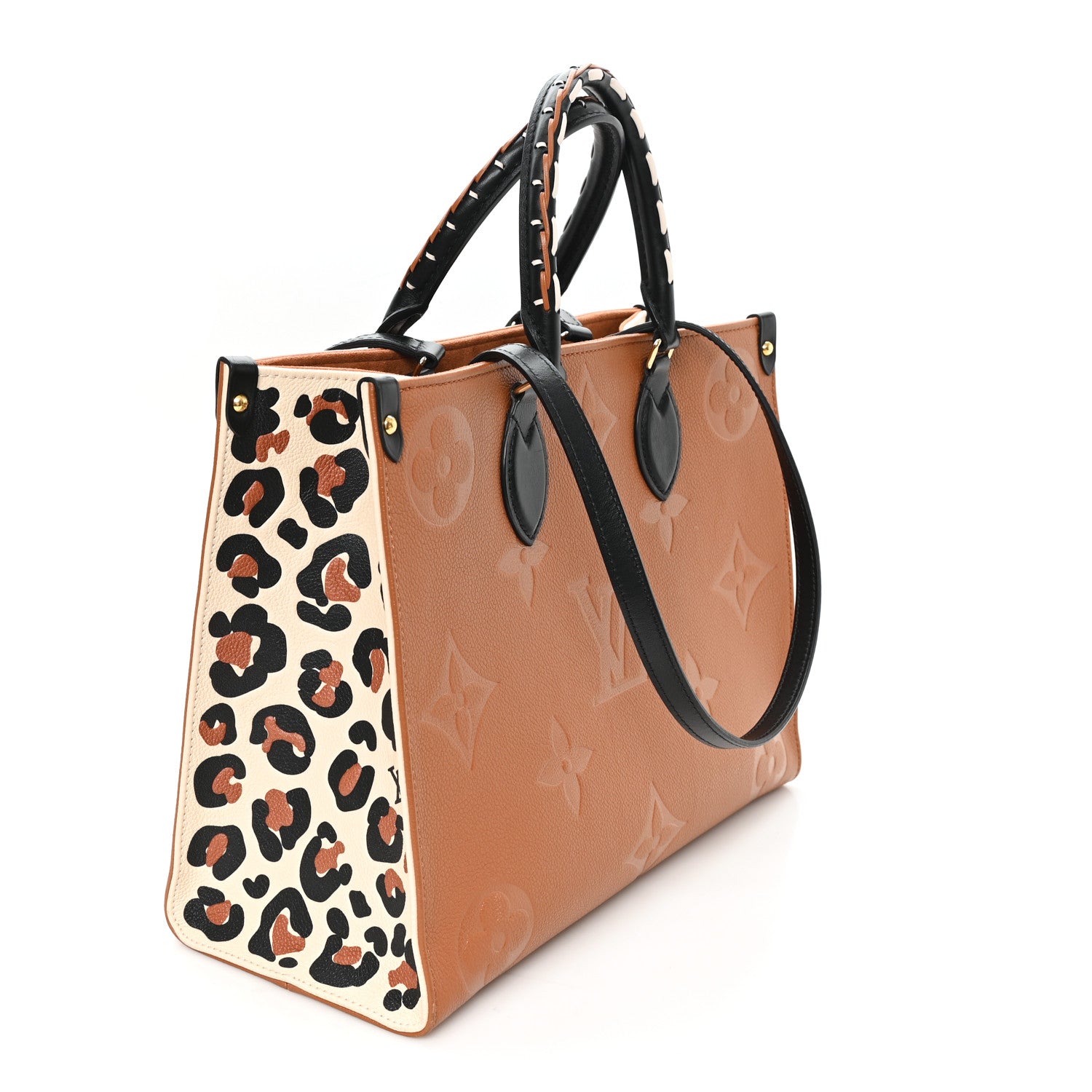 Louis Vuitton Empreinte Monogram Giant Wild At Heart Onthego MM Caramel 3 of 11