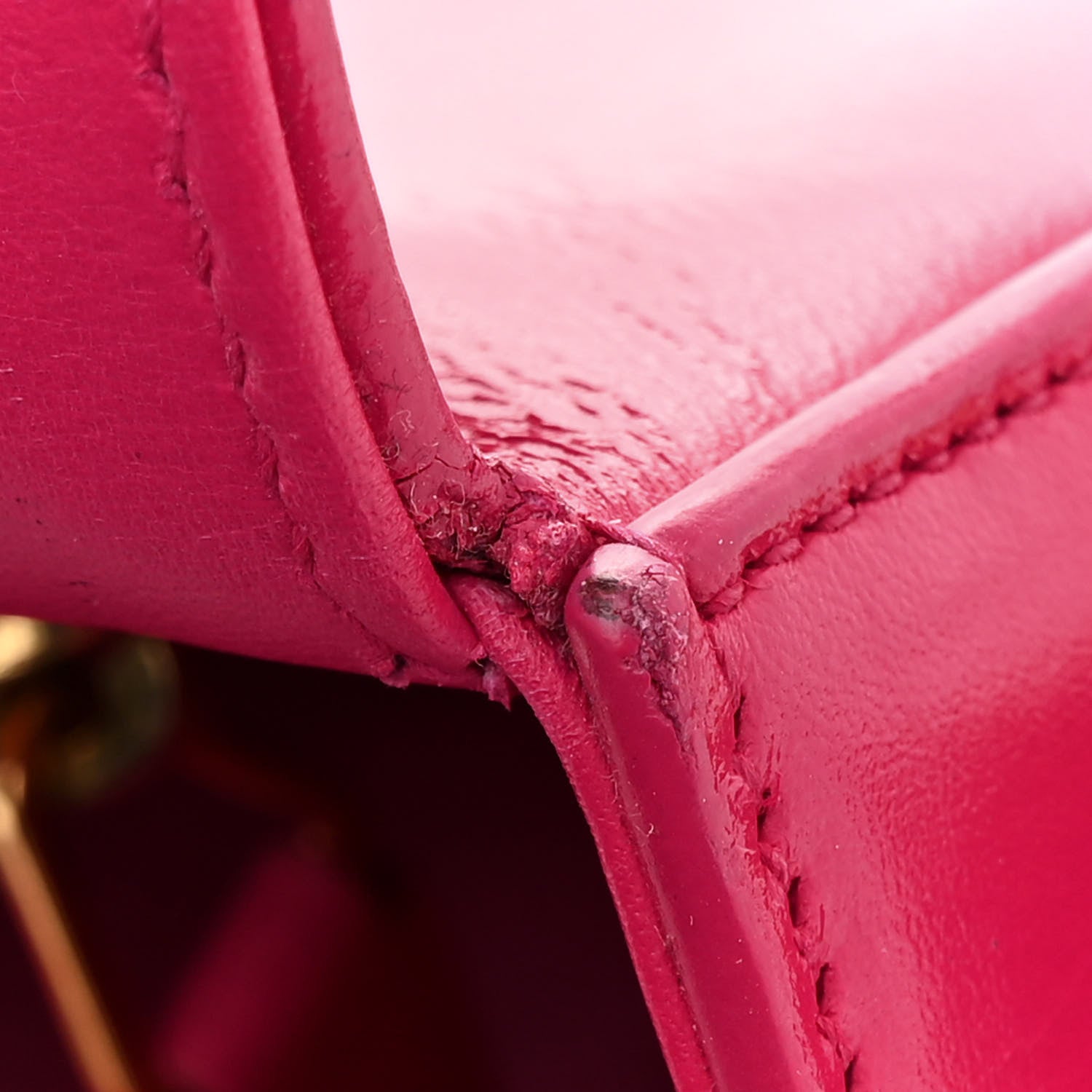 Saint Laurent Smooth Calfskin Medium Classic Monogram Universite Bag Fuchsia 13 of 17