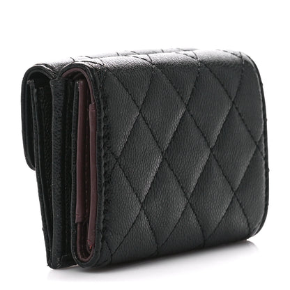 Chanel Caviar Quilted Double Flap Wallet Black 3 of 15