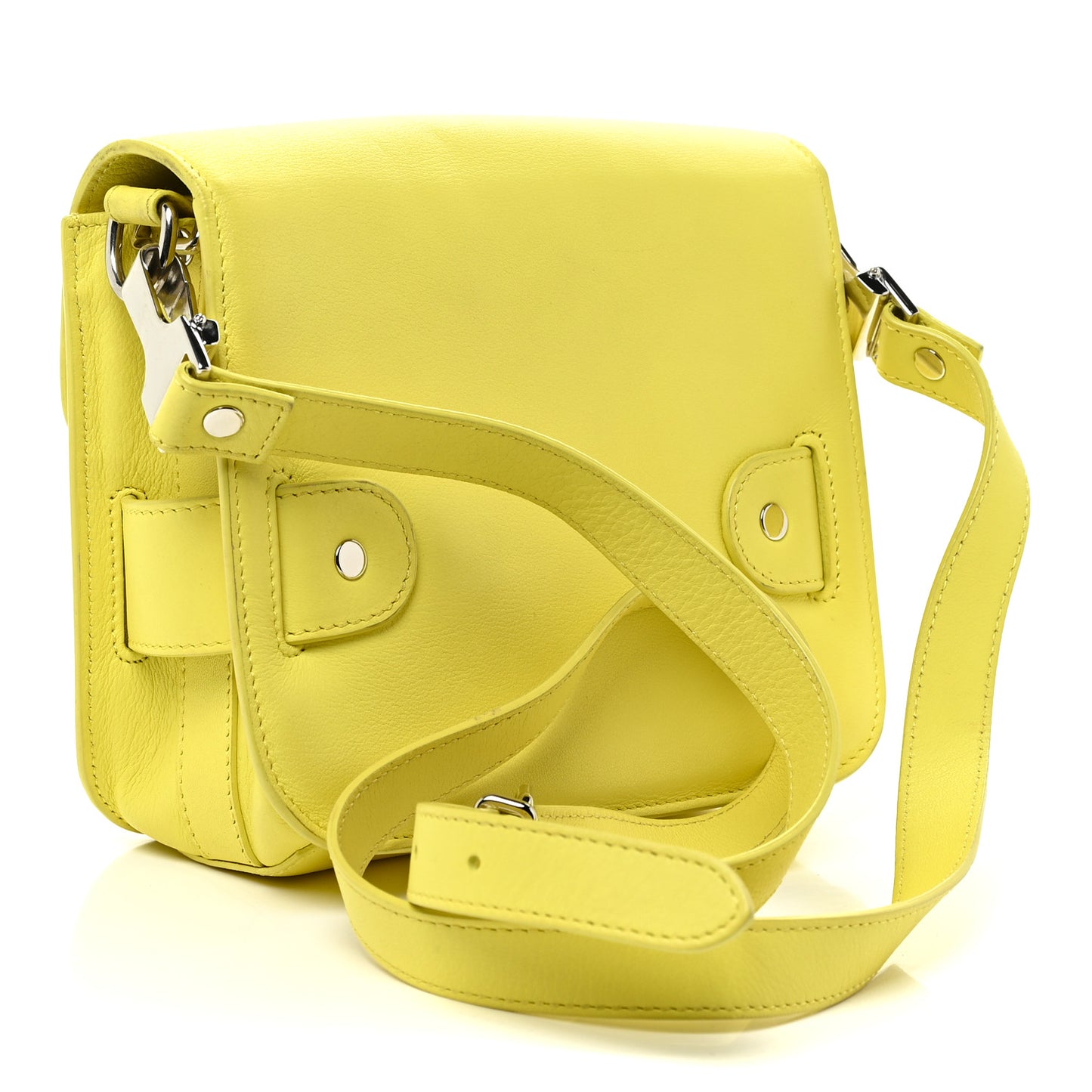 Calfskin Tiny PS11 Classic Shoulder Bag Lemon