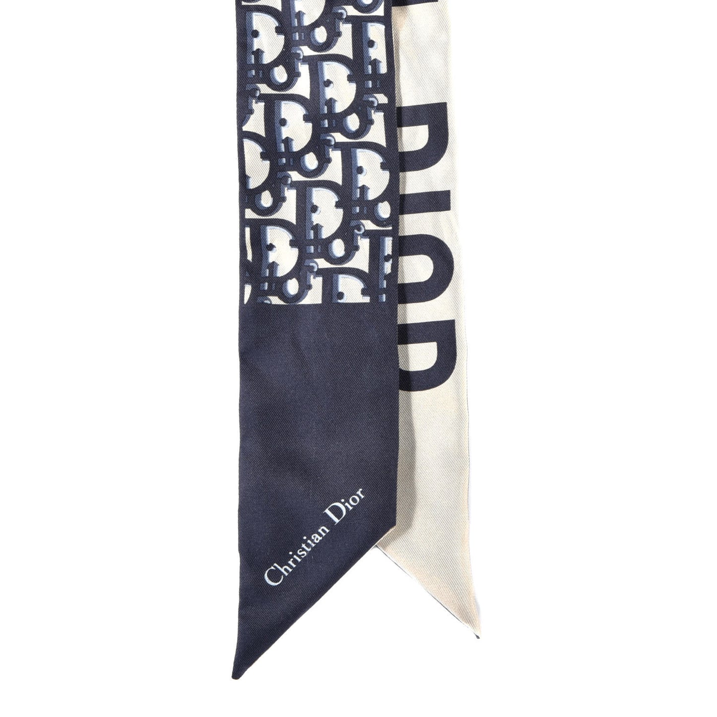 Silk Oblique Mitzah Scarf Blue